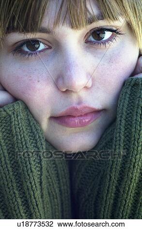 person face 16-17 years asian blonde caucasian View Large Photo Image Stock Image - person face 16-17 years asian blonde caucasian. Fotosearch