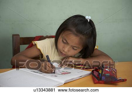 Stock Image -  peru girls orphanage in ventanilla america latin. Fotosearch
