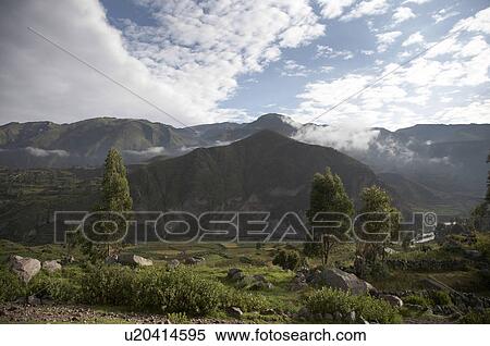Stock Photography -  peru landscape in colca canyon america latin. Fotosearch