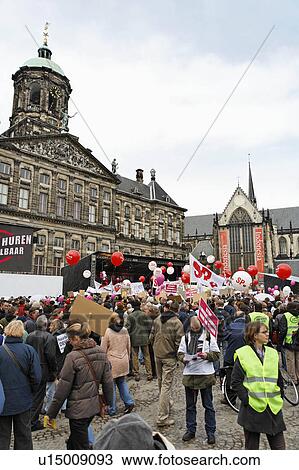 protester complain high appartment rents in dam View Large Photo Image Stock Image - protester complain high appartment rents in dam. Fotosearch
