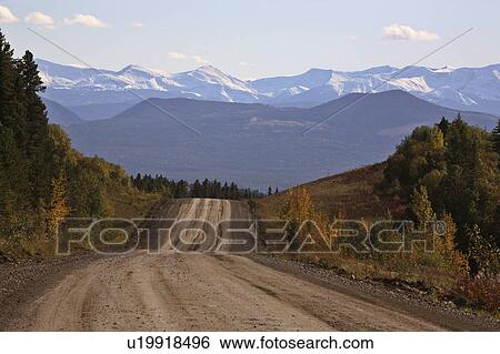 rocky mountains in autumn road pine trees colors View Large Photo Image Stock Photograph - rocky mountains in autumn road pine trees colors. Fotosearch