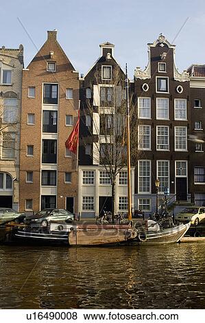 sailing barge tied up amsterdam ship outside View Large Photo Image Stock Photo - sailing barge tied up amsterdam ship outside. Fotosearch