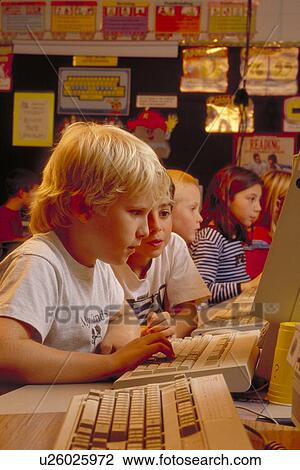 Stock Image -  school classroom student elementary primary . Fotosearch