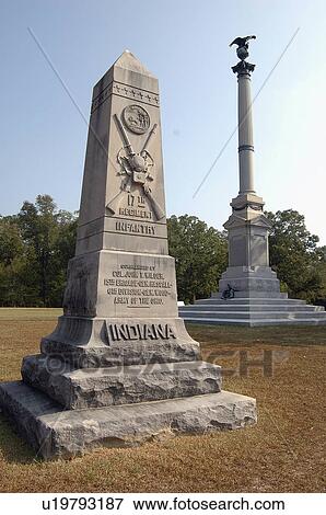 Stock Photo -  shiloh national military park civil war monument. Fotosearch