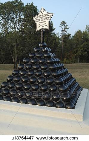 Stock Photo -  shiloh national military park monument stack. Fotosearch