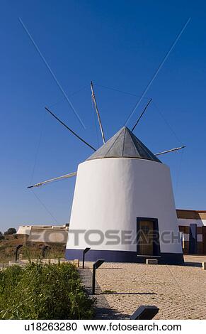 small windmill coast portugal View Large Photo Image Stock Image - small windmill coast portugal . Fotosearch