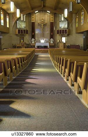 Stock Image -  st marys church north dakota religion catholic. Fotosearch