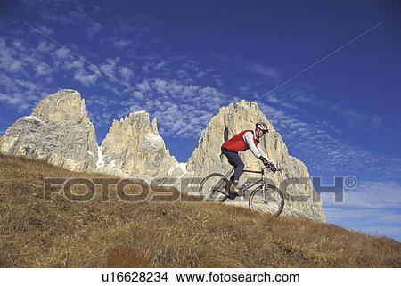 Picture -  summer sport mountain bike bicycle cycling life. Fotosearch