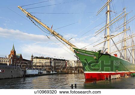 Stock Image -  tall ship freighter rickmer rickmers circ 1896. Fotosearch