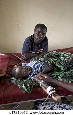 Stock Image - tanzania, sick, cerebral, malaria, kowak, hospital, africa, sub, sahara, health,. Fotosearch