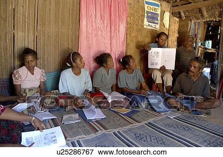 Stock Photo -  timor leste adult literacy class fatumerita east. Fotosearch