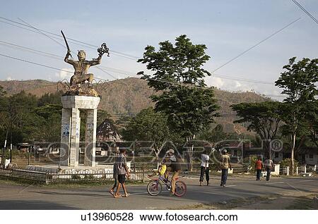 Stock Photo -  timor leste main street aileu east asia south . Fotosearch