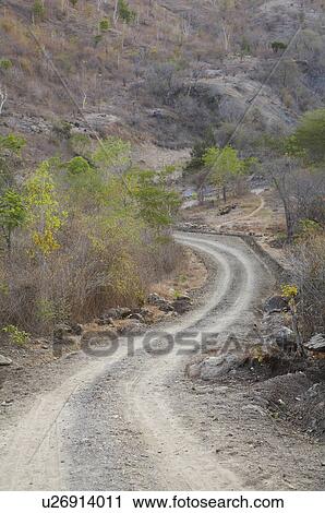 Stock Image -  timor leste new road kutepe east asia south . Fotosearch