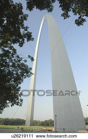 Stock Image -  tree st louis mo missouri gateway arch jefferson . Fotosearch