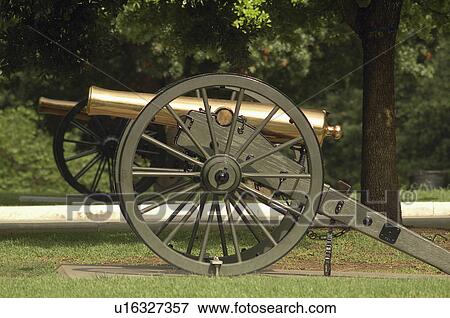Stock Photo -  tx texas capital grounds bronze civil war gun tx. Fotosearch