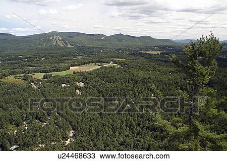 Stock Image -  view cathedral ledge north conway new hampshire. Fotosearch