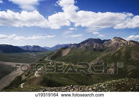 view polychrome mountain denali national park View Large Photo Image Picture - view polychrome mountain denali national park . Fotosearch