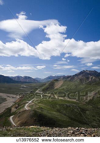 Stock Image -  view polychrome mountain denali national park . Fotosearch