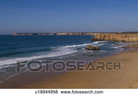 Stock Photo -  water beautiful scene in corner portugal algarve . Fotosearch