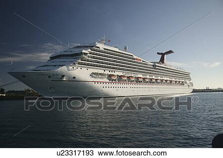 water cruise ship in port caribbean island boat View Large Photo Image Stock Image -  water cruise ship in port caribbean island boat. Fotosearch