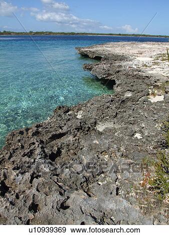 water lava rock coast crest island cuba ocean View Large Photo Image Stock Photo - water lava rock coast crest island cuba ocean. Fotosearch