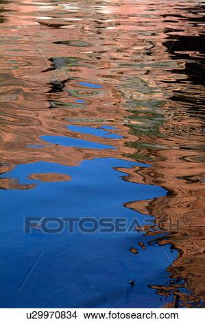 Picture -  water pattern reflection scenic outdoors sky . Fotosearch