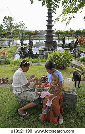 Stock Photo -  water people person women indonesia having tirta . Fotosearch
