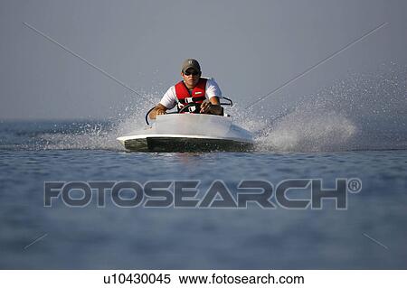 water teenage boy in hydroplane View Large Photo Image Stock Photography - water teenage boy in hydroplane . Fotosearch