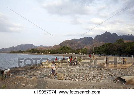 Picture -  water timor leste shoreline east asia south se. Fotosearch