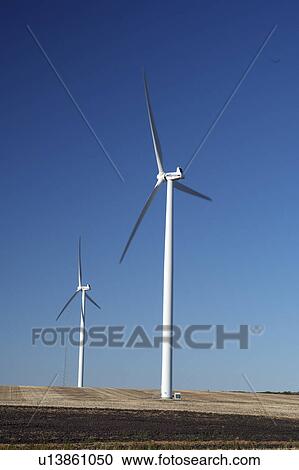 windfarm st leon manitoba canada wind turbines View Large Photo Image Stock Image - windfarm st leon manitoba canada wind turbines. Fotosearch