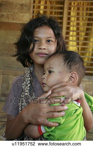 Stock Image -  woman baby people child person face children . Fotosearch