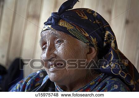 woman chile elderly mapuche indian chol temuco View Large Photo Image Stock Photo - woman chile elderly mapuche indian chol temuco . Fotosearch