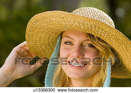 Stock Image -  woman girl home teenage having fun outside mr. Fotosearch