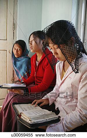 Stock Photography -  woman people border person women myanmar sunday. Fotosearch