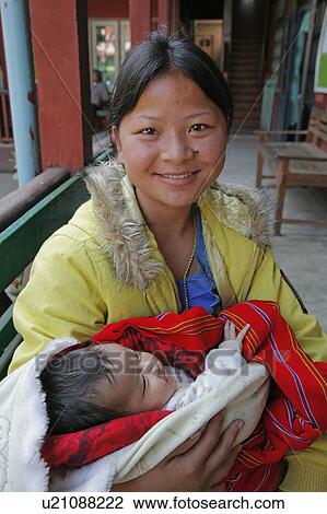 Stock Image -  woman people child border person children women . Fotosearch