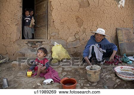 Stock Photo -  woman people child person children women bolivia . Fotosearch