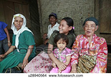 Picture -  woman people person face women indonesia village. Fotosearch