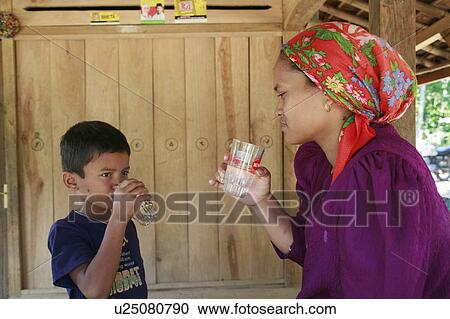 Stock Image -  woman water people child person children women. Fotosearch