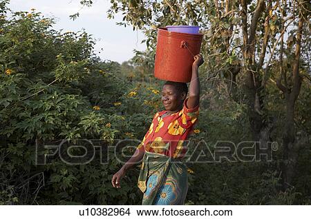 Picture -  woman water people spring person face women sub. Fotosearch