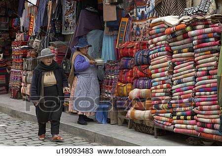 woman women bolivia shop selling ponchos la paz View Large Photo Image Stock Image - woman women bolivia shop selling ponchos la paz . Fotosearch