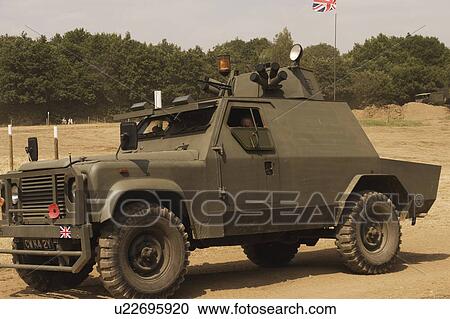 Auto Sicherheit Krafte Gelandewagen Britische Armee Stock Bild U Fotosearch