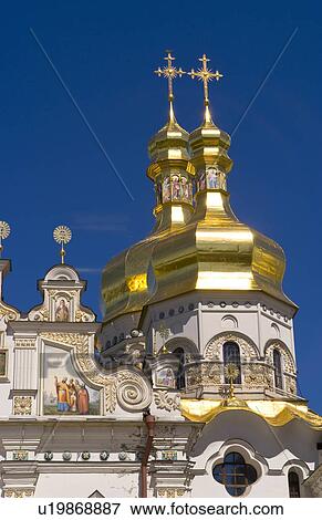 beautiful famous perchersk lavra church gold View Large Photo Image Stock Photo - beautiful famous perchersk lavra church gold . Fotosearch