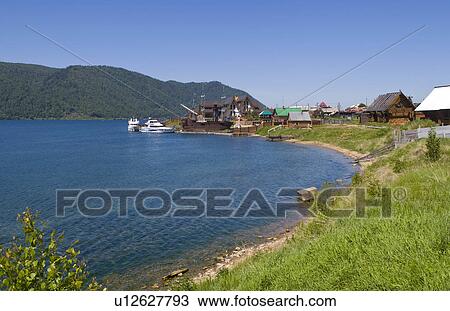 beautiful relaxed shore baikal legend hotel View Large Photo Image Stock Image - beautiful relaxed shore baikal legend hotel . Fotosearch