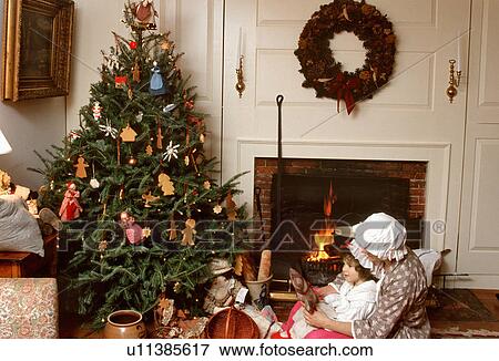 christmas tree child winter children kid country View Large Photo Image Stock Photo - christmas tree child winter children kid country. Fotosearch