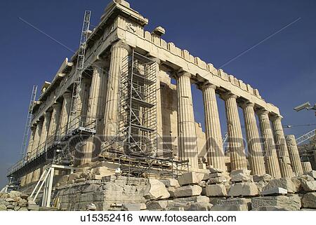 construction parthenon acropolis athens greece View Large Photo Image Stock Photograph - construction parthenon acropolis athens greece. Fotosearch