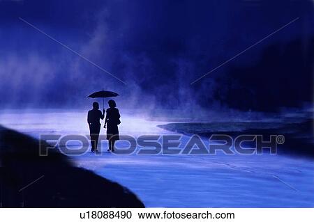 Stock Image -  couple walking tuck mall dartmouth college nh. Fotosearch