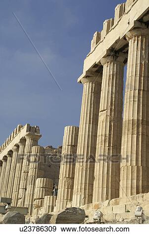 Stock Photo -  design frame construction columns parthenon. Fotosearch