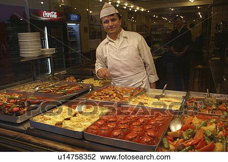 Stock Image -  food man typical foods istanbul turkey meat eat. Fotosearch