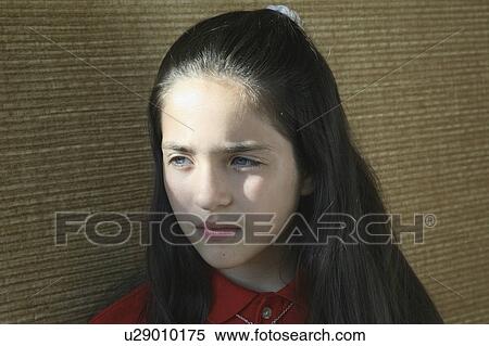 girl child face kid young highlight pondering View Large Photo Image Stock Photography - girl child face kid young highlight pondering. Fotosearch