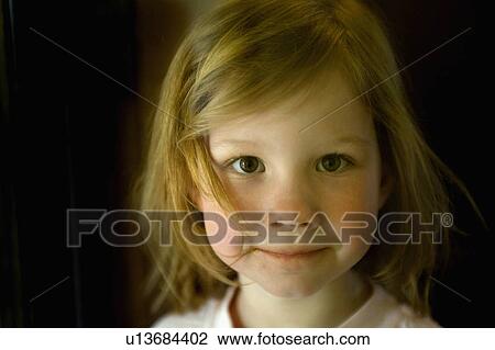 girl face kid young hair falling in youth direct View Large Photo Image Stock Image - girl face kid young hair falling in youth direct. Fotosearch